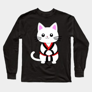 Karate Cat Long Sleeve T-Shirt